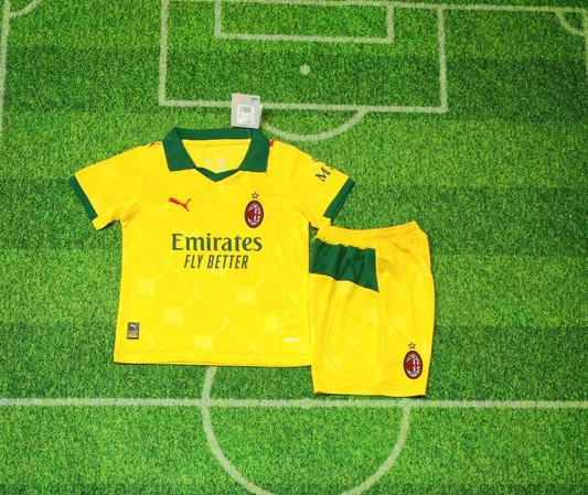 Kit Infantil Milan Third 25/26 . - Amarela