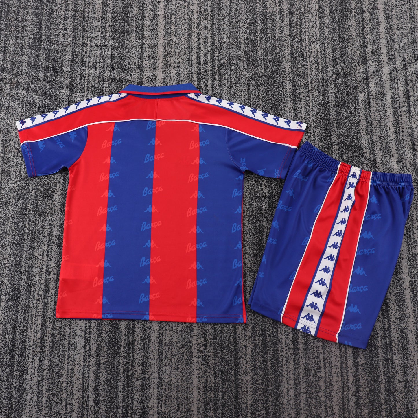 Kit Infantil Barcelona Home Retrô 96/97 - Grená