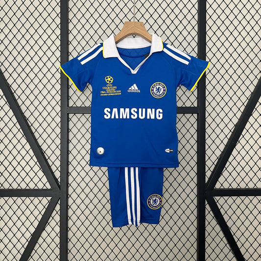 Kit Infantil Chelsea Home Retrô 07/08 - Azul