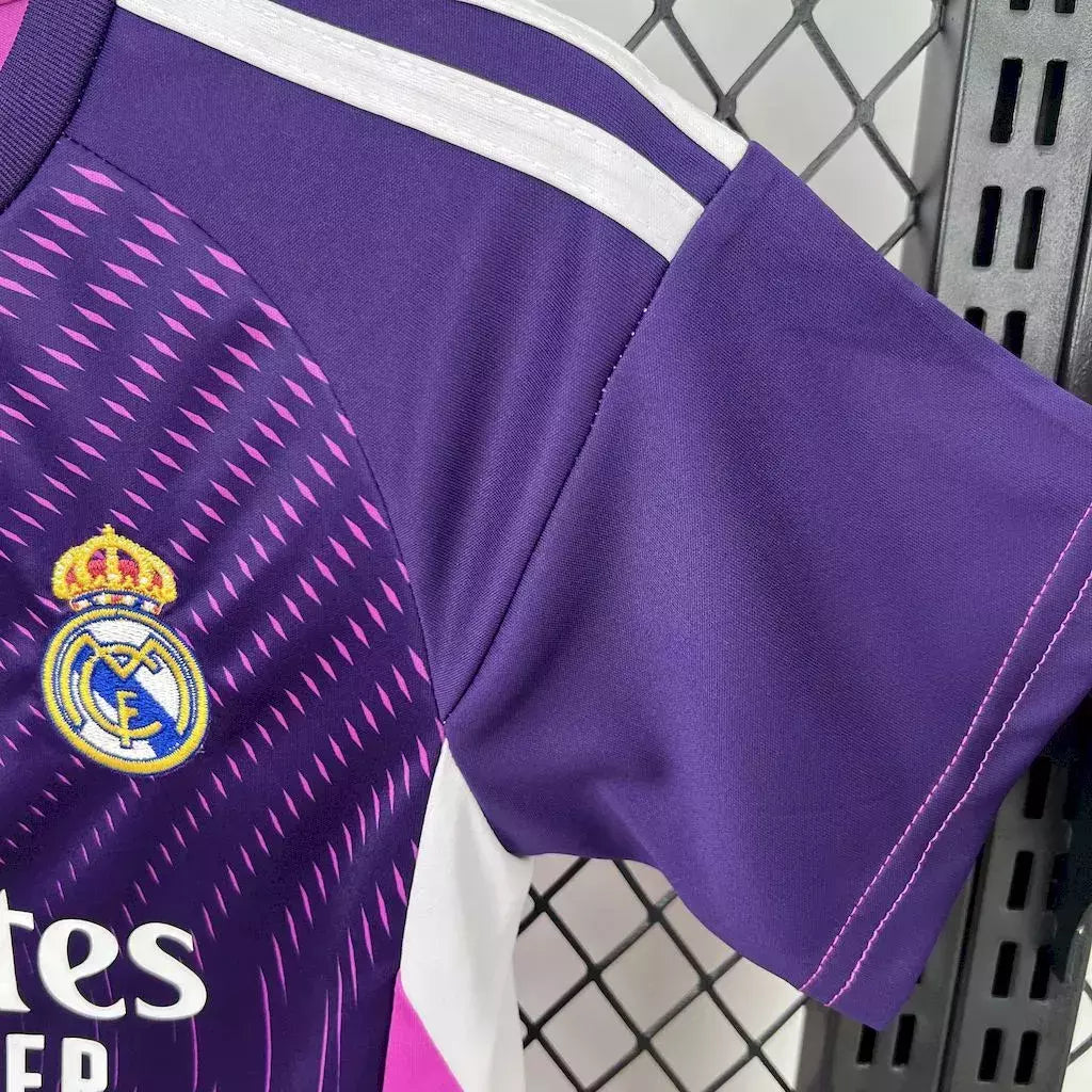 Kit Infantil Real Madrid Goleiro 25/26 -Roxo