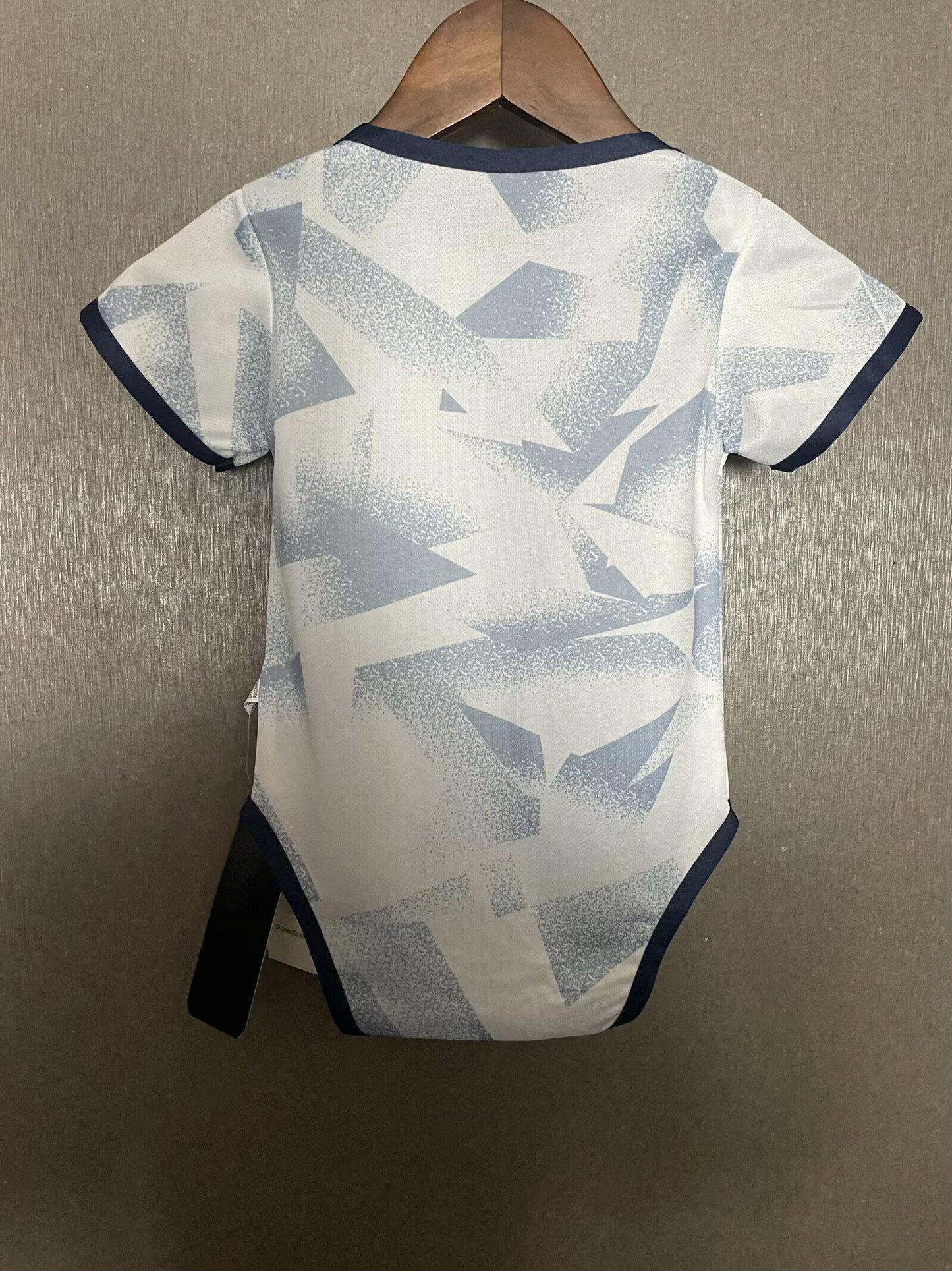 Body Bebê Infantil EUA Home 25/26  - Branco e Azul Claro