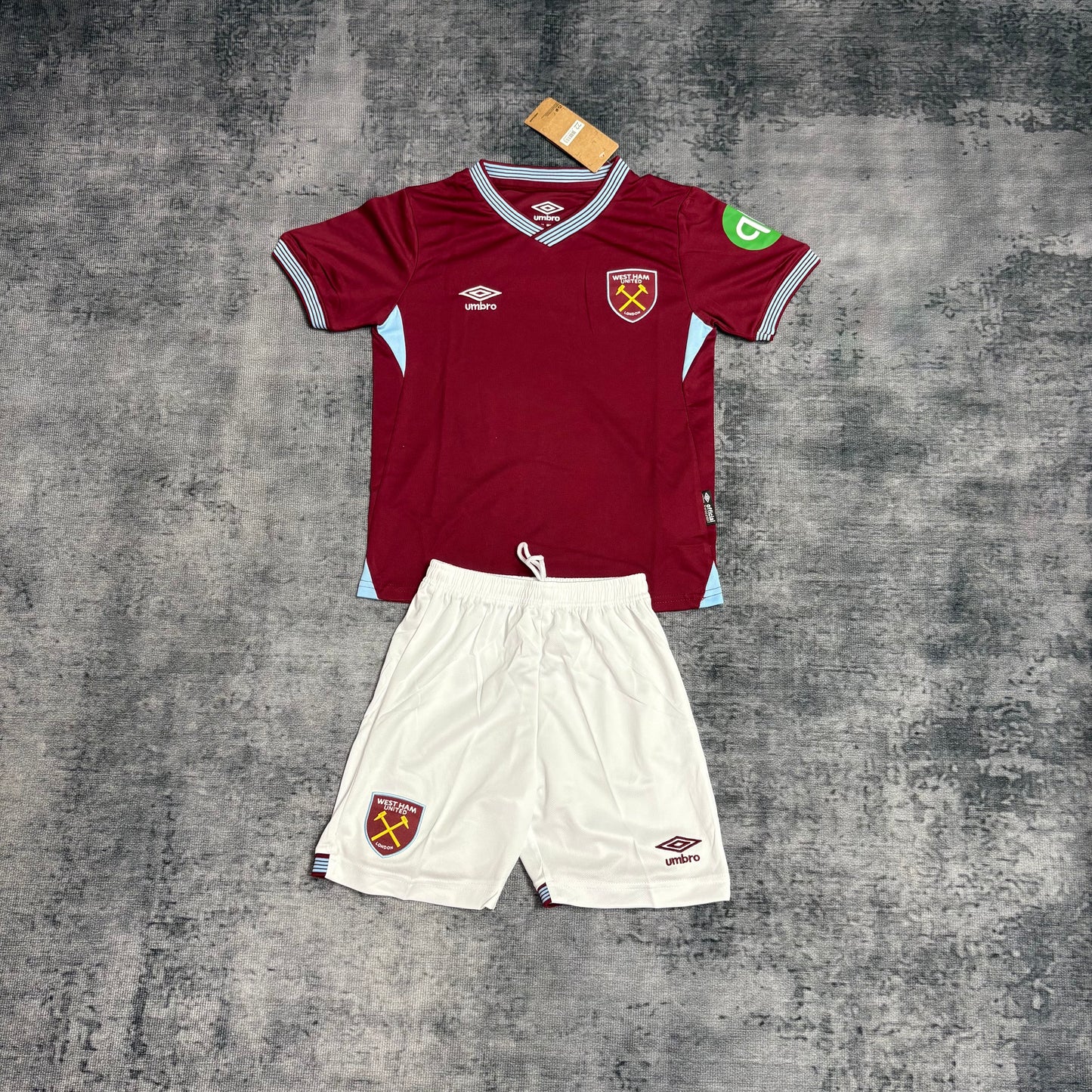 Kit Infantil West Ham Home 25/26 . - Vinho