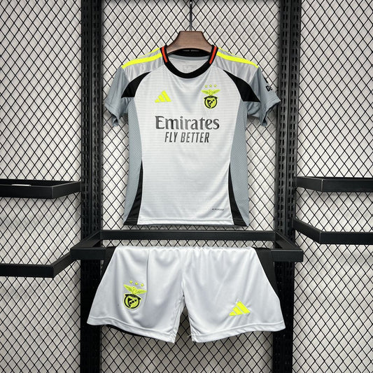 Kit Infantil Benfica Third 24/25 - Cinza