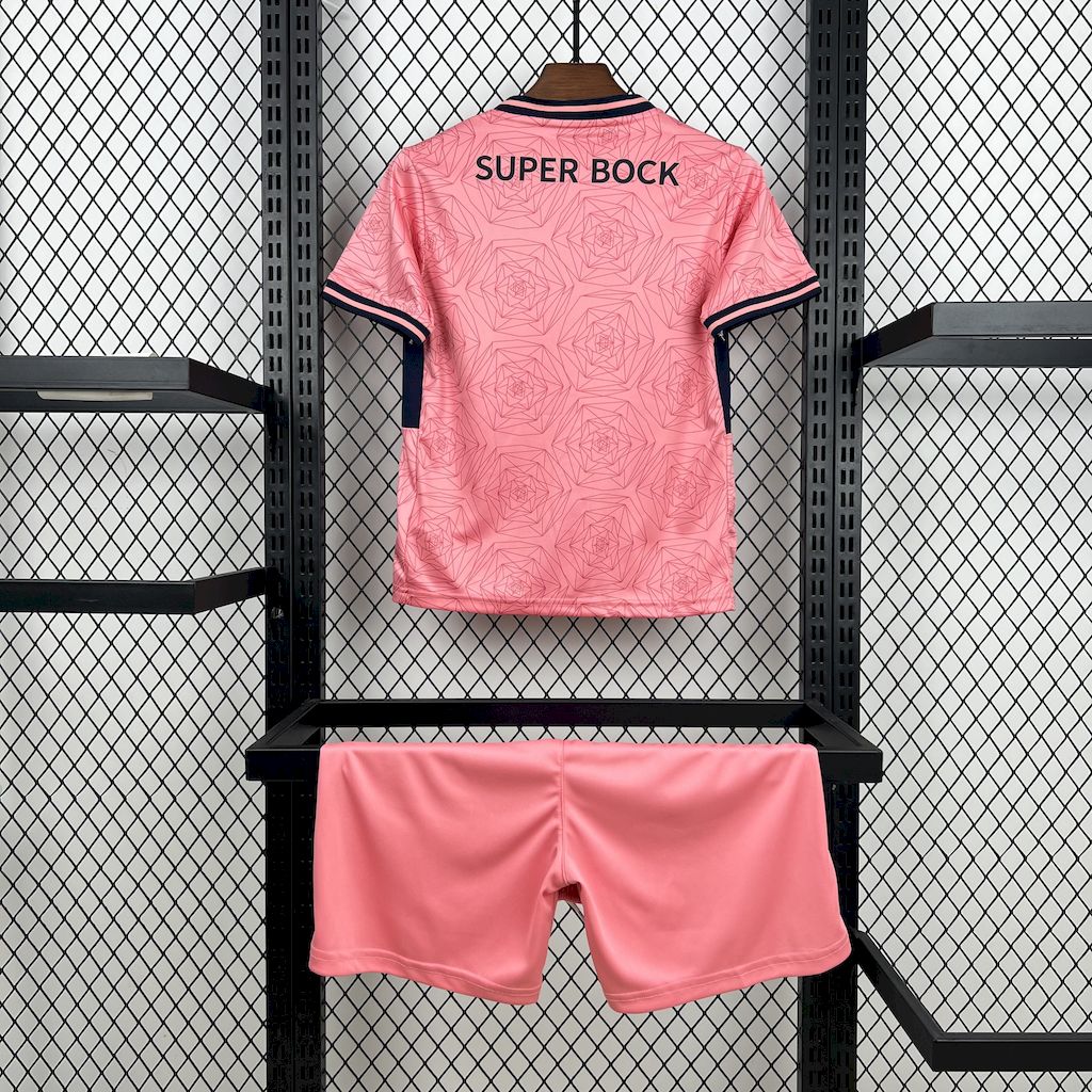 Kit Infantil Porto Away 25/26 . - Rosa