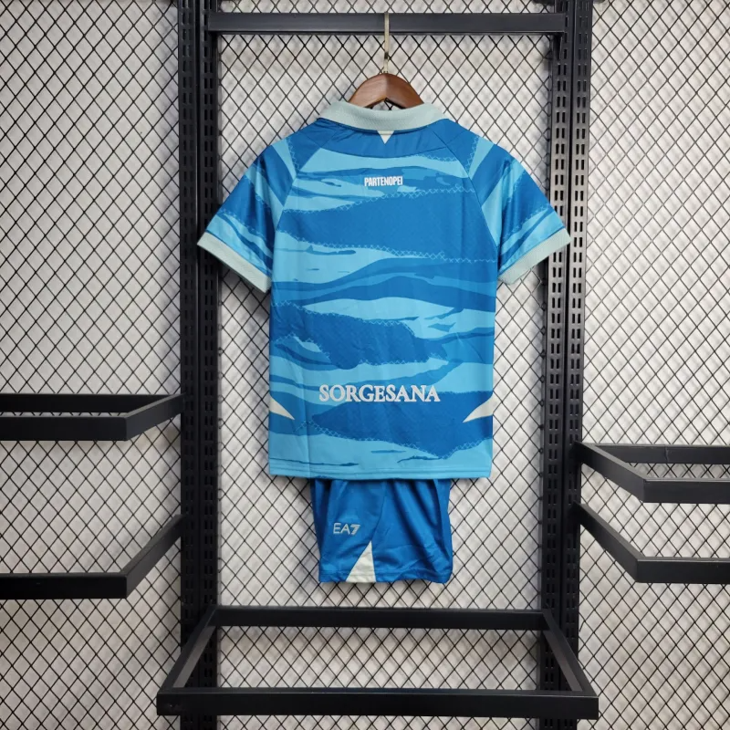 Kit Infantil Napoli Edição Especial 25/26 . EA7 - Azul