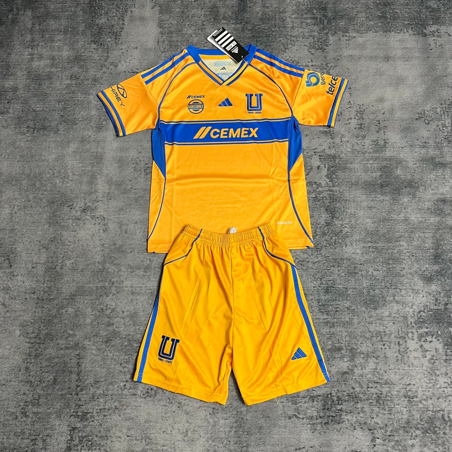 Kit Infantil Tigres Home 25/26 - Amarelo e Azul