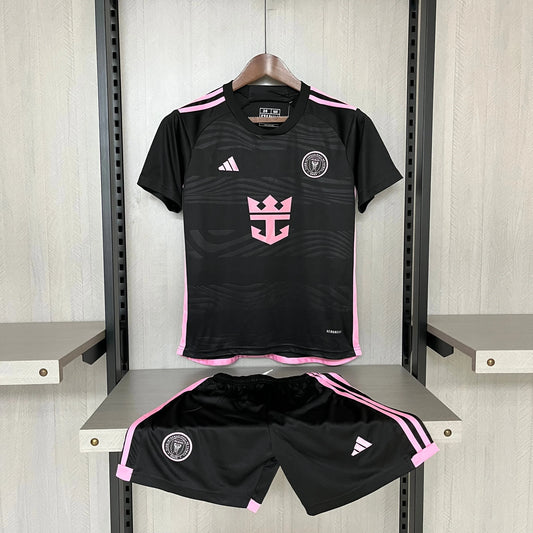 Kit Infantil Inter Miami Away 24/25 -Preto