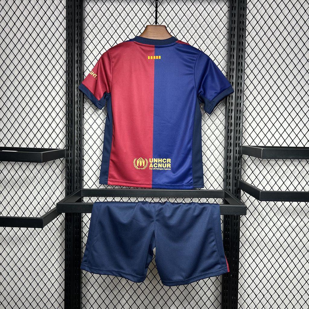 Kit Infantil Barcelona Home 24/25 - Grená