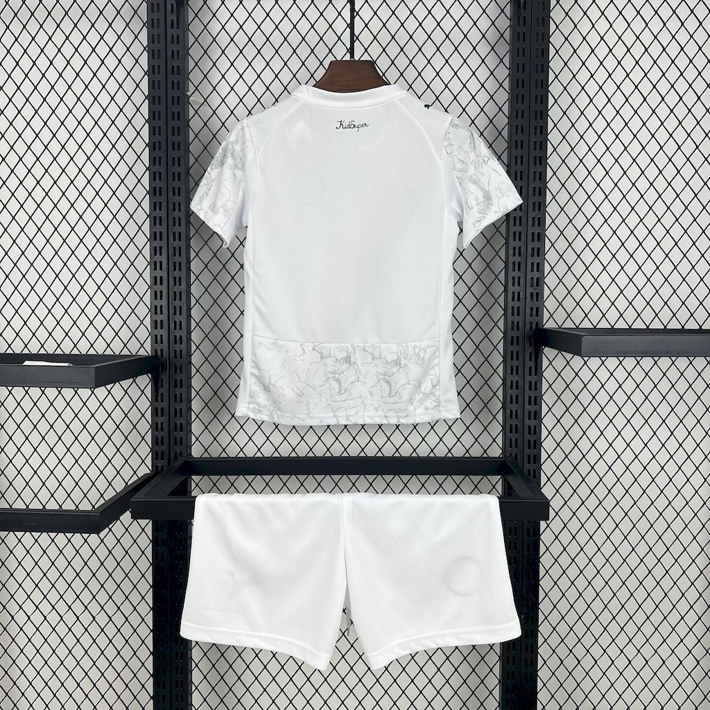 Kit Infantil Manchester City Away 25/26 . - Branco