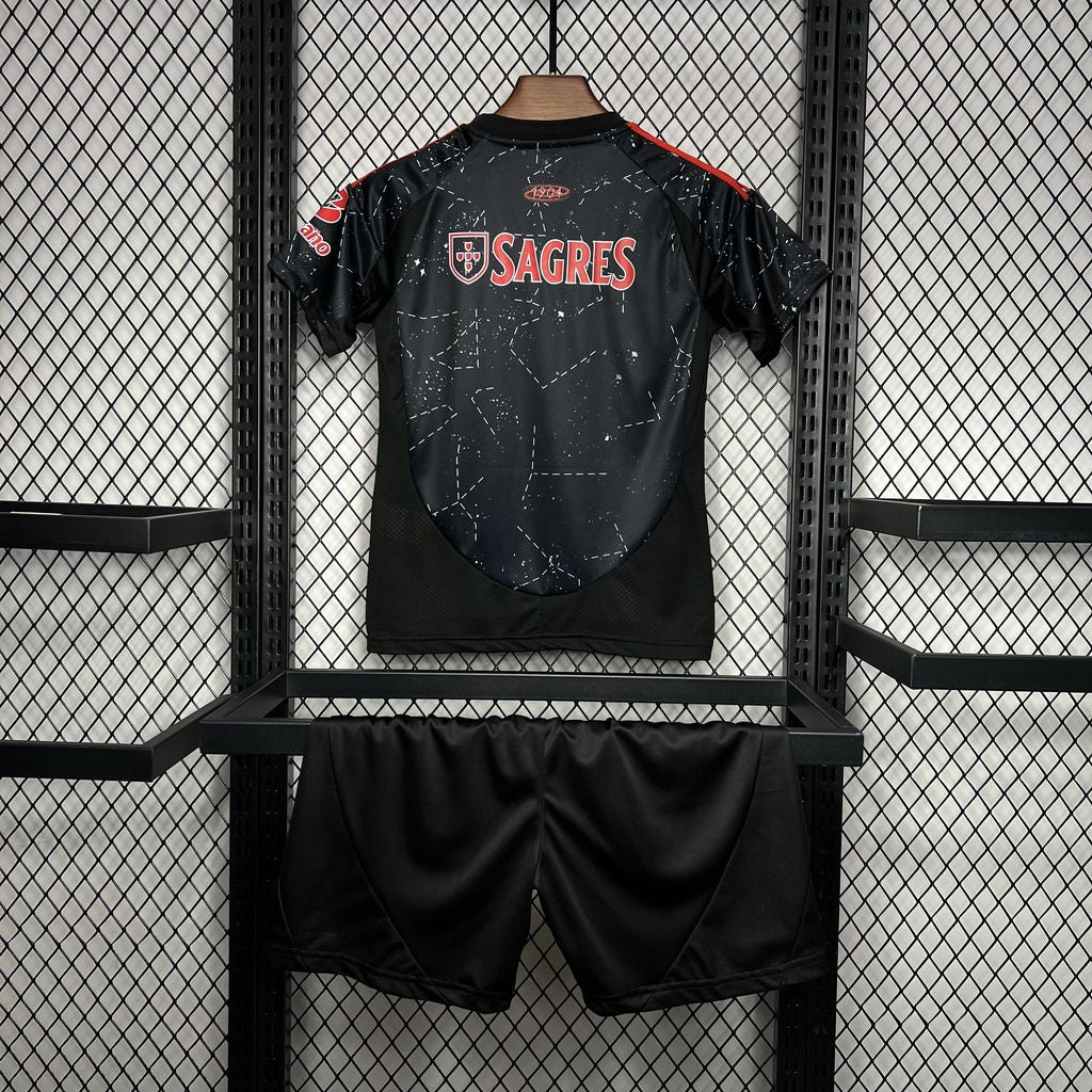 Kit Infantil Benfica Away 24/25 - Preto
