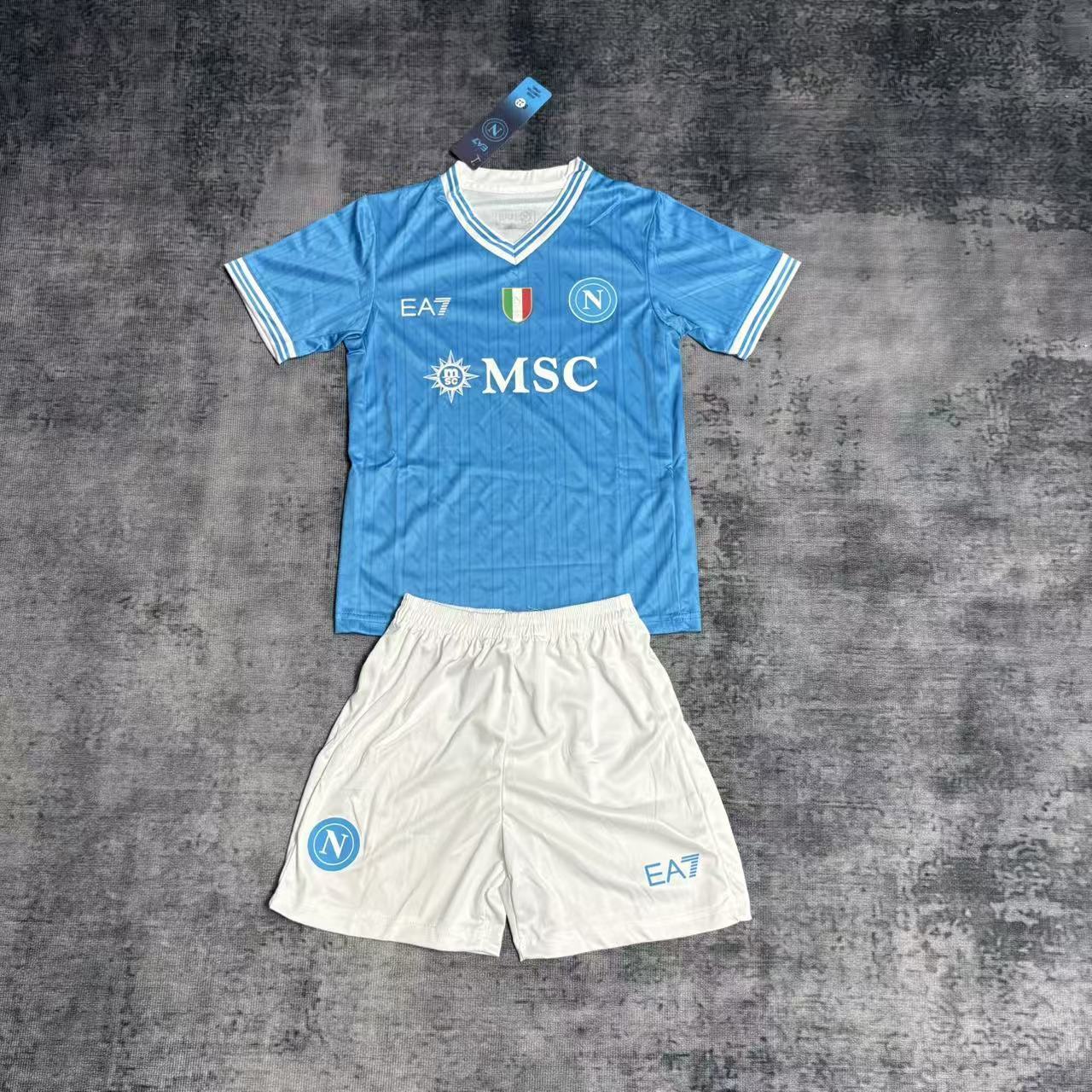 Kit Infantil Napoli Home 25/26 . EA7 - Azul
