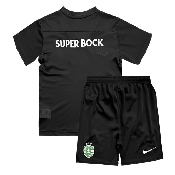 Kit Infantil Sporting Third 24/25 . - Preta