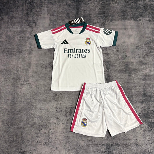 Kit Infantil Real Madrid Home 26/27 -Branca