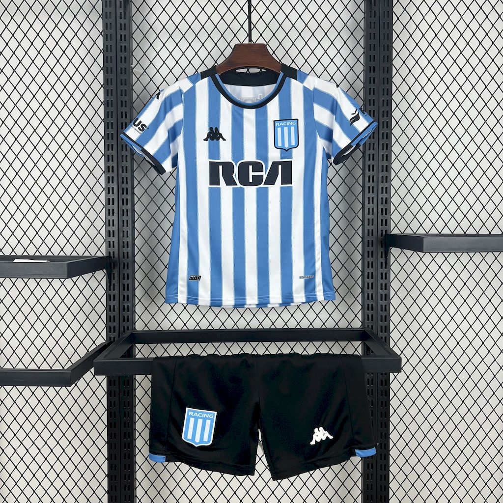 Kit Infantil Racing Home 25/26 -Azul e Branco