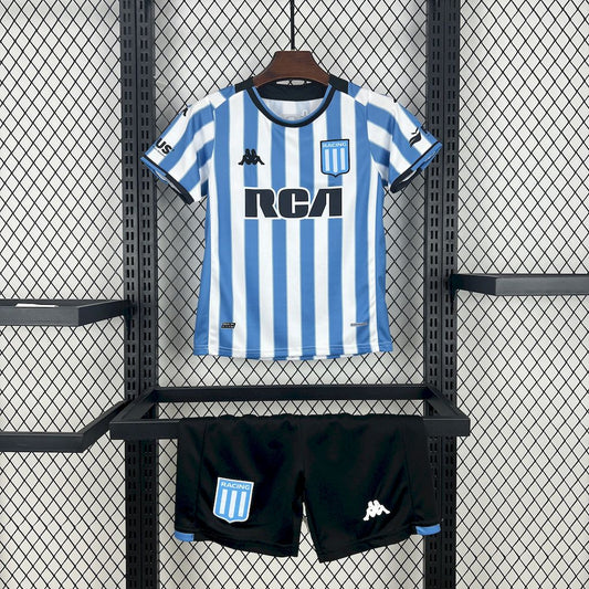 Kit Infantil Racing Home 25/26 -Azul e Branco