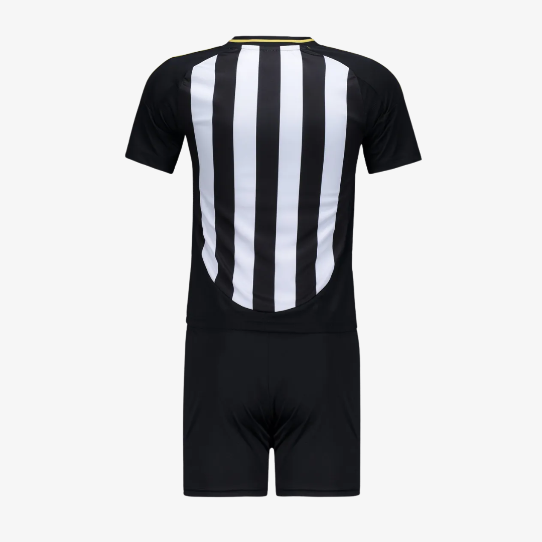 Kit Infantil Atlético Mineiro Home 25/26 -Preto e Branco Listrada