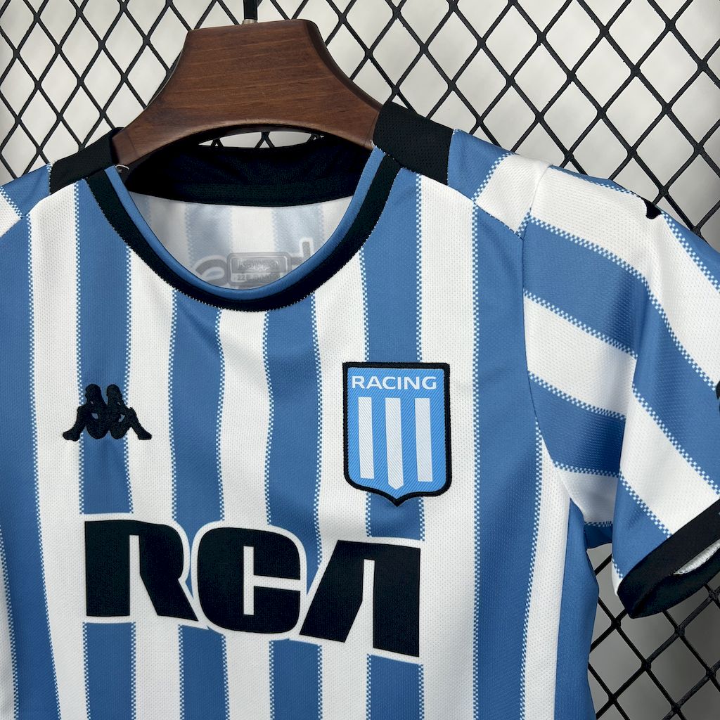 Kit Infantil Racing Home 25/26 -Azul e Branco