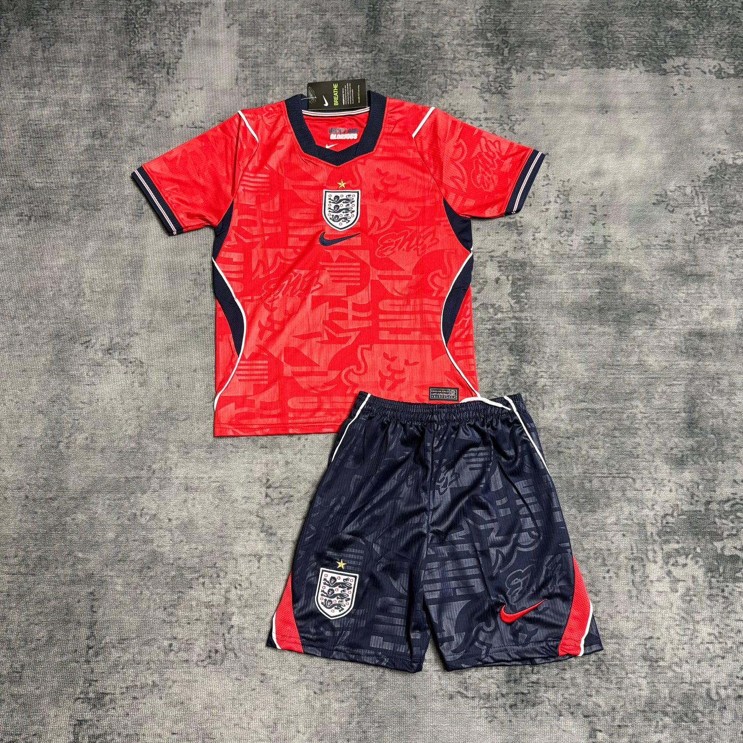 Kit Infantil Inglaterra Away 26/27 - Vermelho