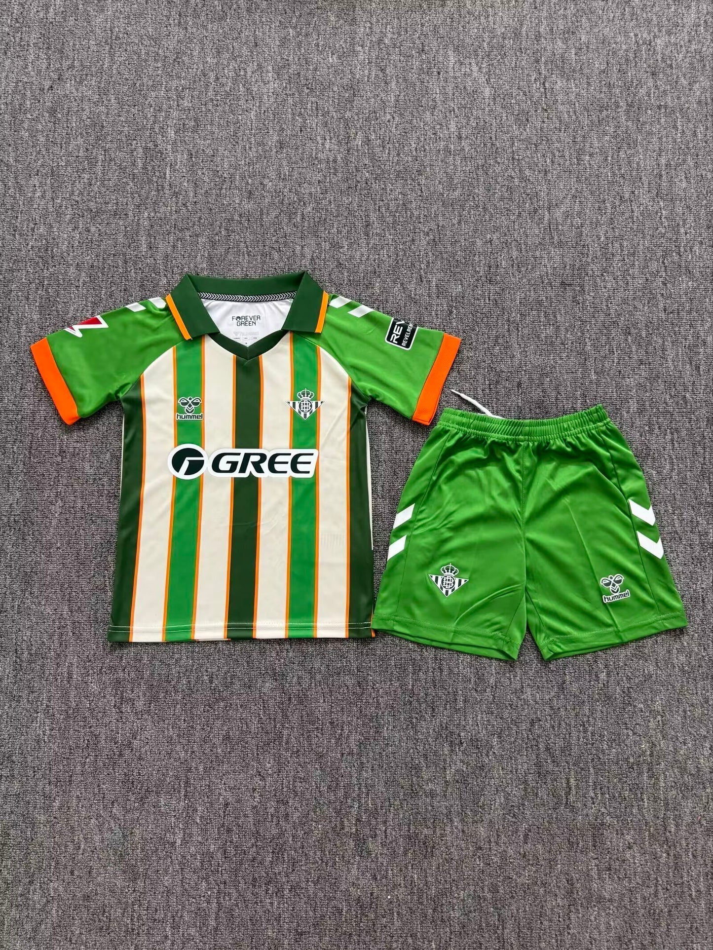 Kit Infantil Real Betis Home 25/27 Hummel - Verde e Branca