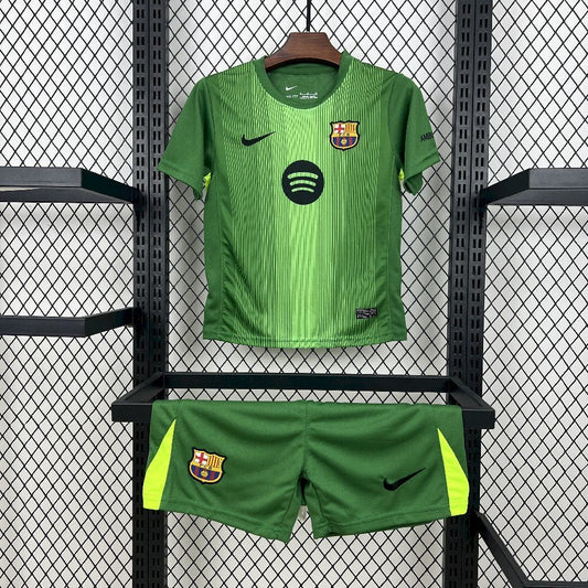 Kit Infantil Barcelona Goleiro 25/26 - Verde