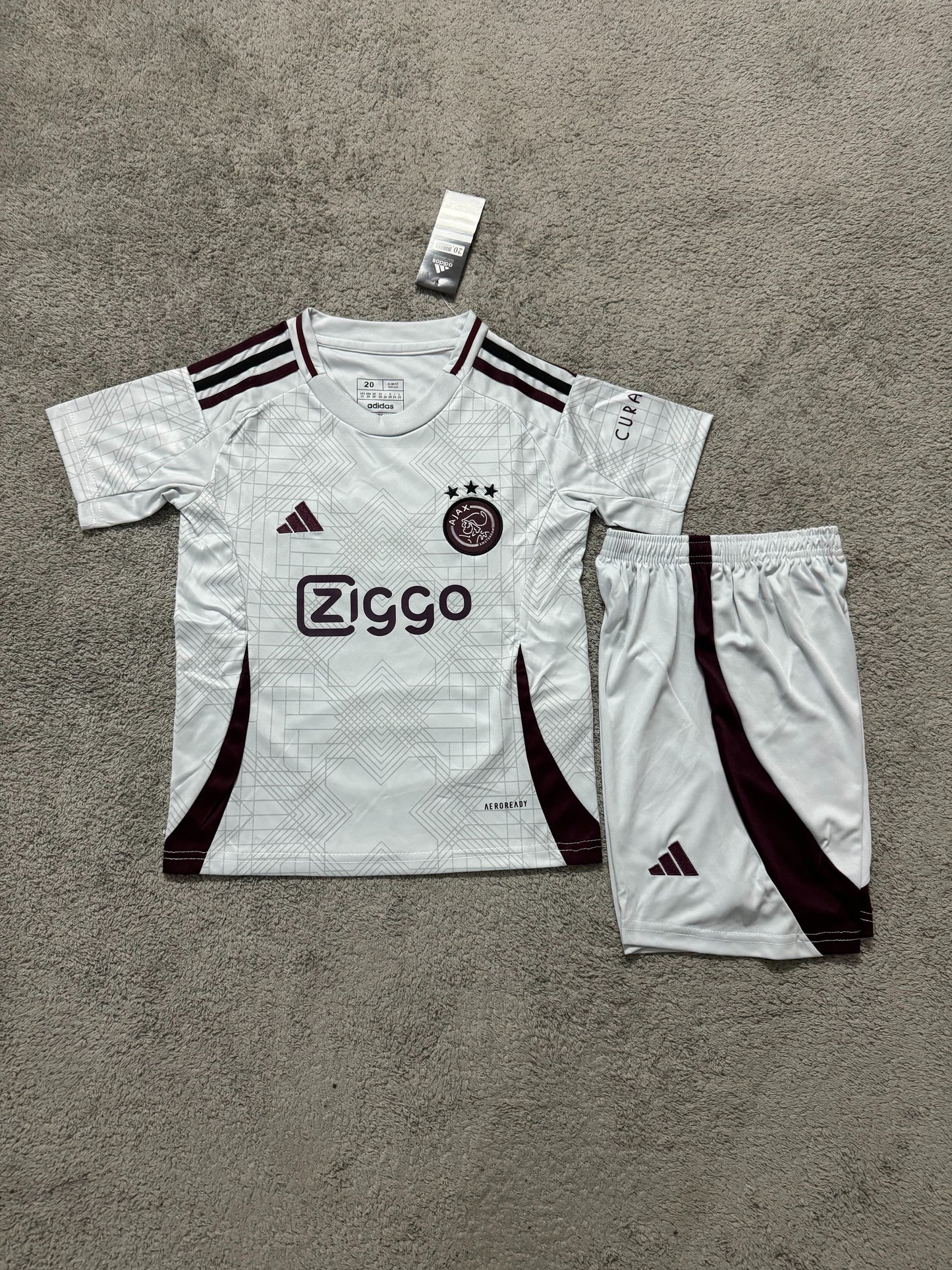 Kit Infantil Ajax Third 24/25 - Branco