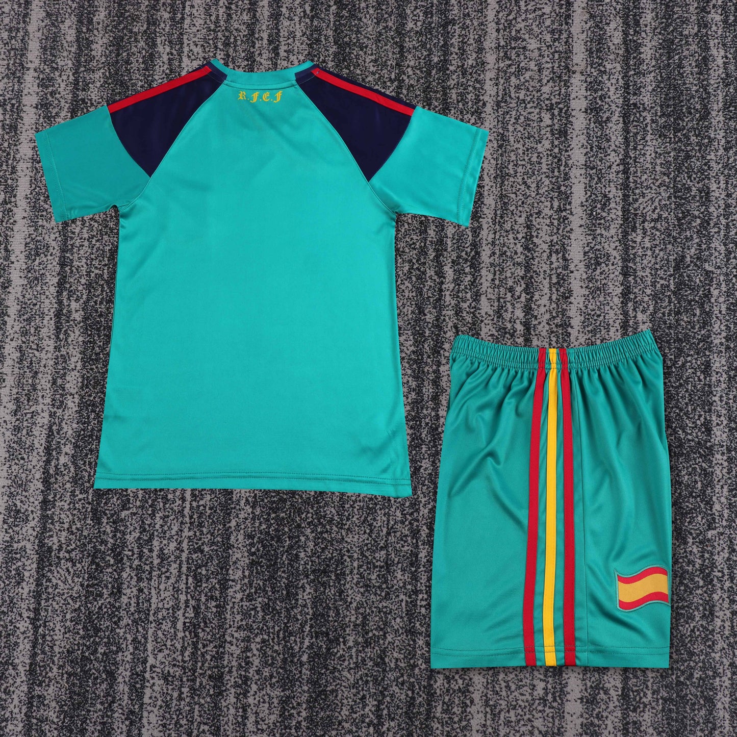 Kit Infantil Espanha Goleiro Retro 2010 - Verde