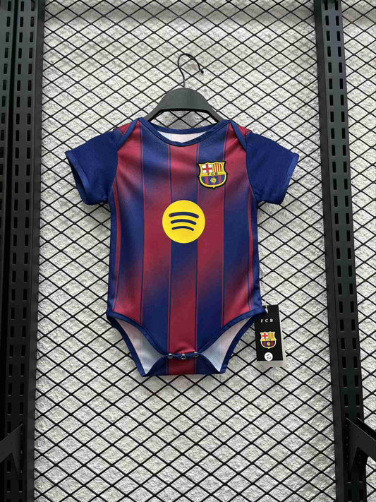 Body Bebê Infantil Barcelona Home 25/26  - Grená