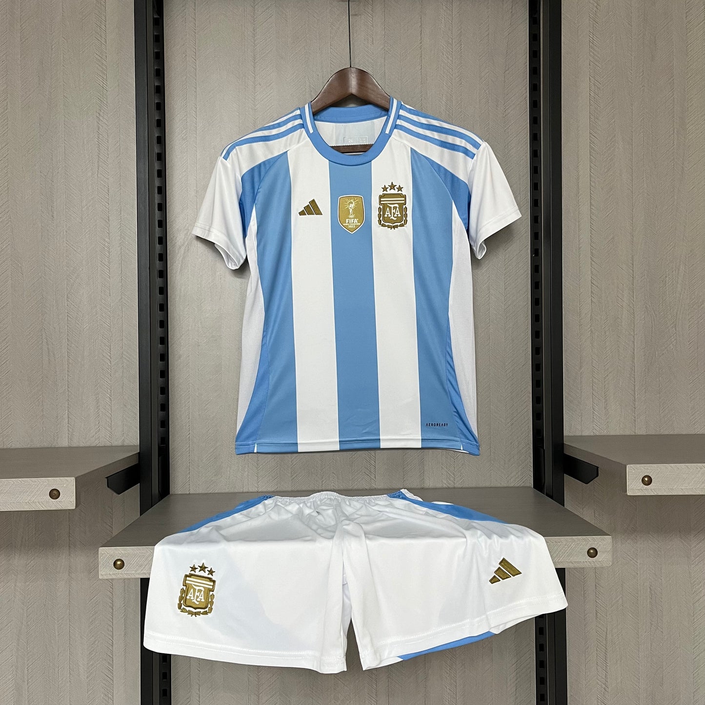 Kit Infantil Argentina Home 24/25 -Azul e Branca