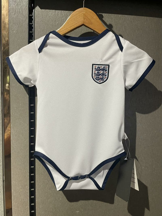 Body Bebê Infantil Inglaterra Home 24/25  - Branco