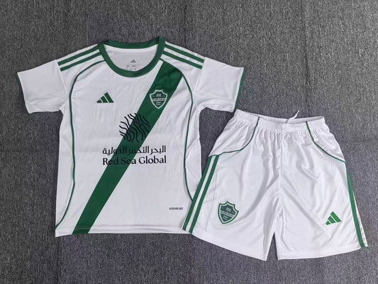 Kit Infantil Al Ahli Home 25/26 - Branco