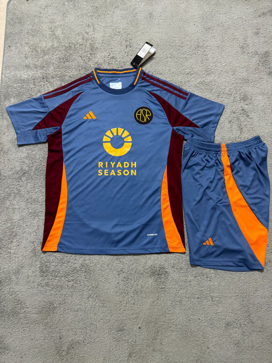 Kit Infantil Roma Third 24/25 . - Azul Escuro