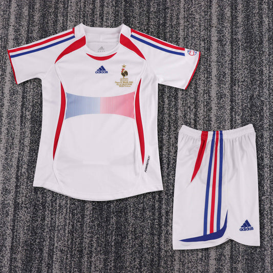 Kit Infantil França Away Retro 2006 - Branca