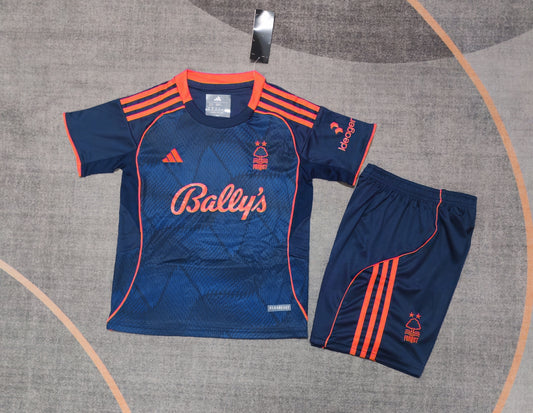Kit Infantil Nottingham Forest Third 25/26 - Azul