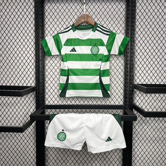 Kit Infantil Celtic Home 24/25 -Verde e Branca