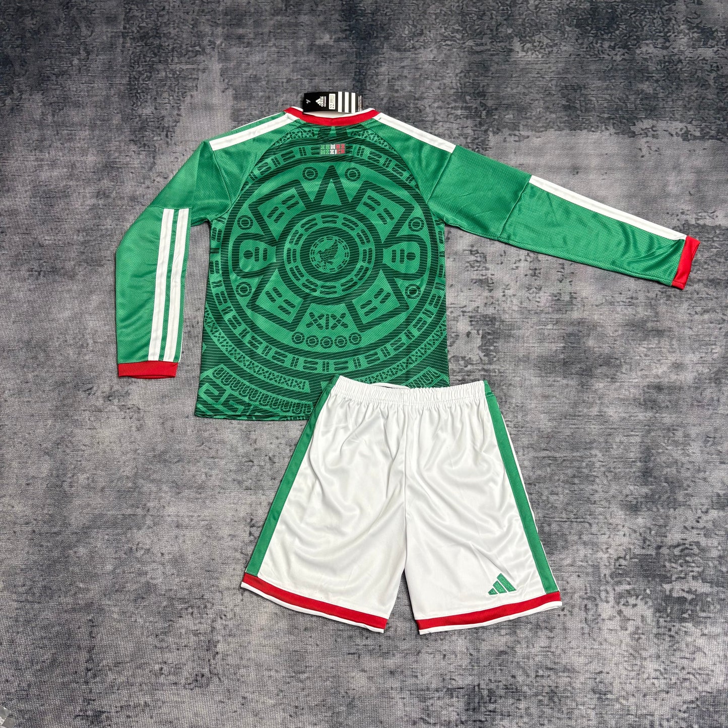 Kit Infantil México Home Manga Longa 26/27 - Verde