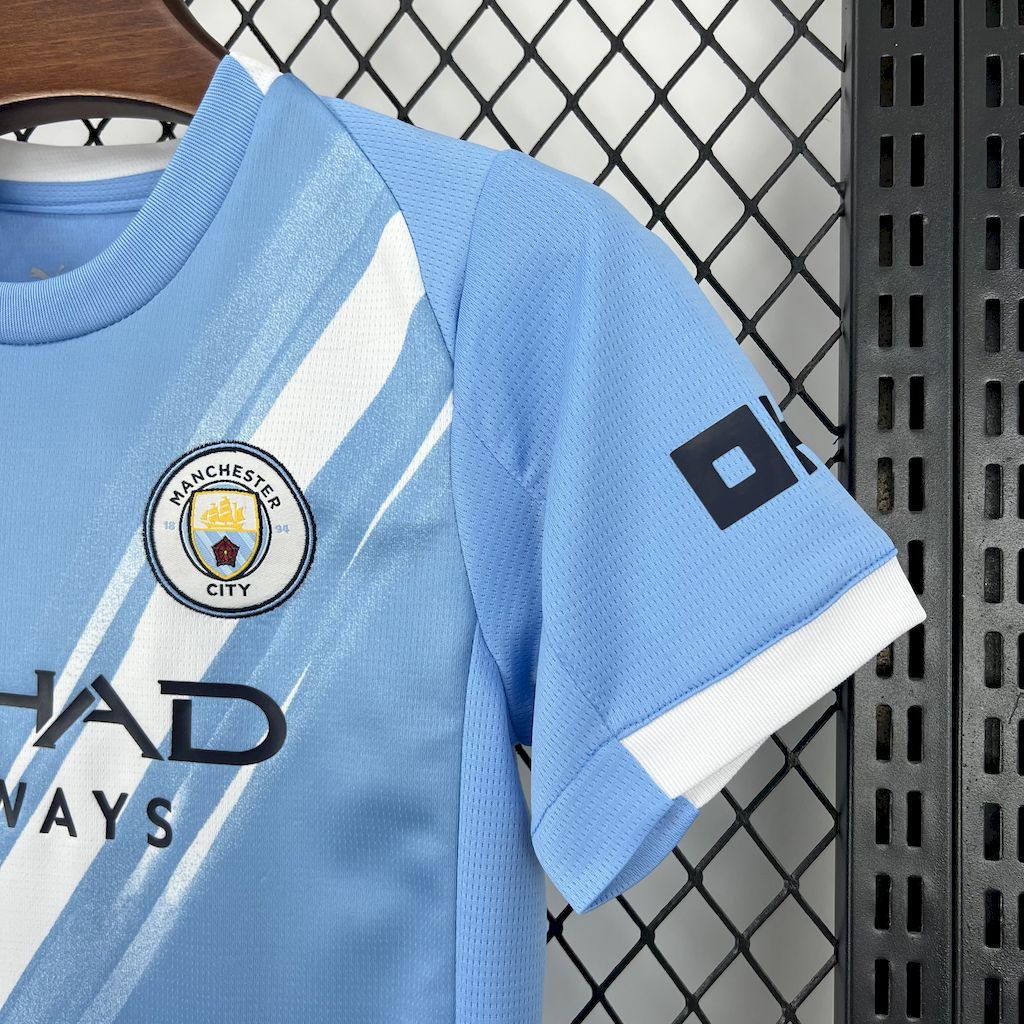 Kit Infantil Manchester City Home 25/26 - Azul