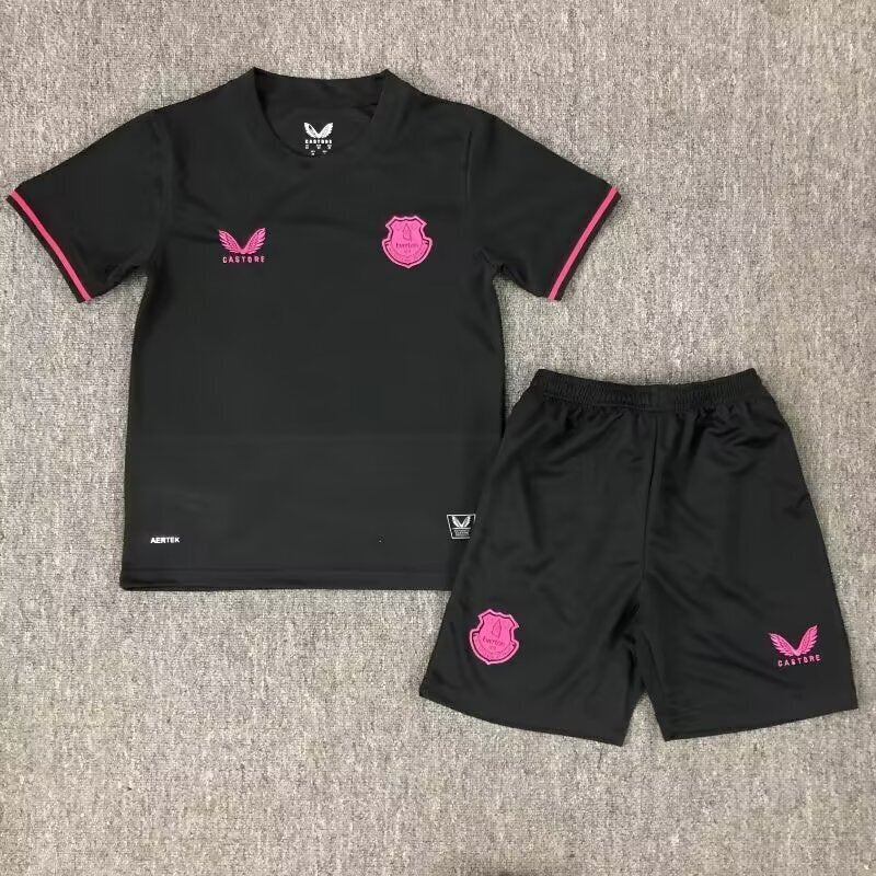 Kit Infantil Everton Third 25/26 Castore  - Preto