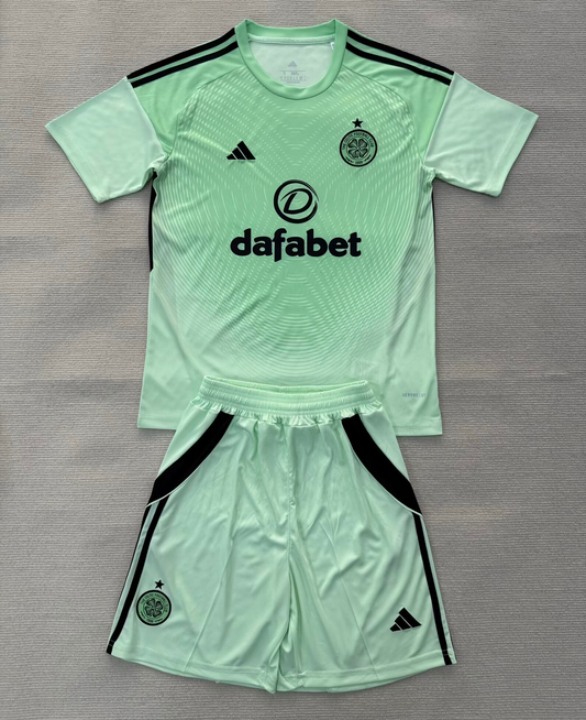 Kit Infantil Celtic Goleiro 25/26 - Verde Claro
