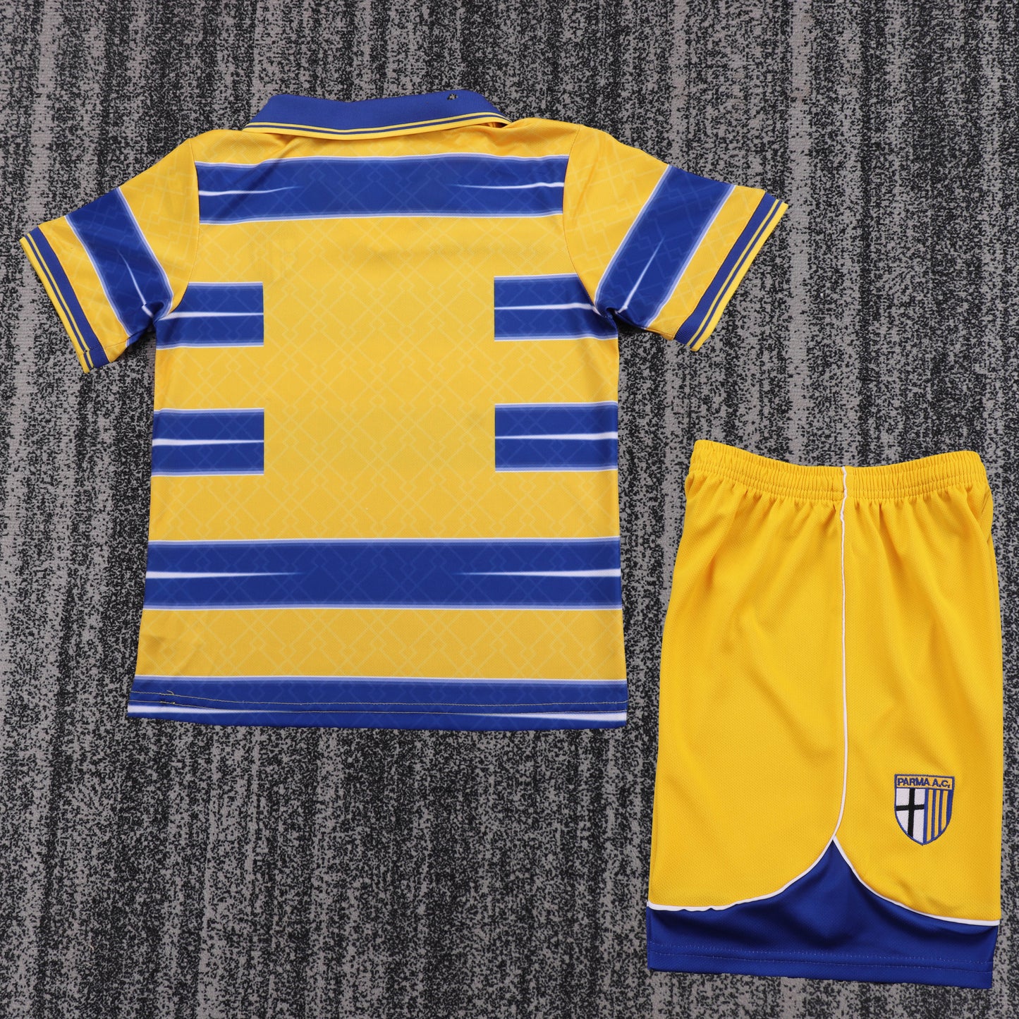 Kit Infantil Parma Home Retrô 98/99  Lotto - Amarelo e Azul