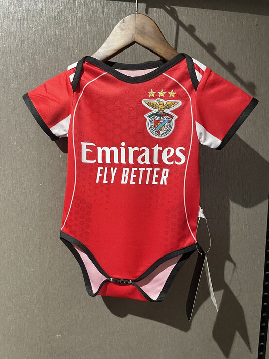 Body Bebê Infantil Benfica Home 25/26  - Vermelho