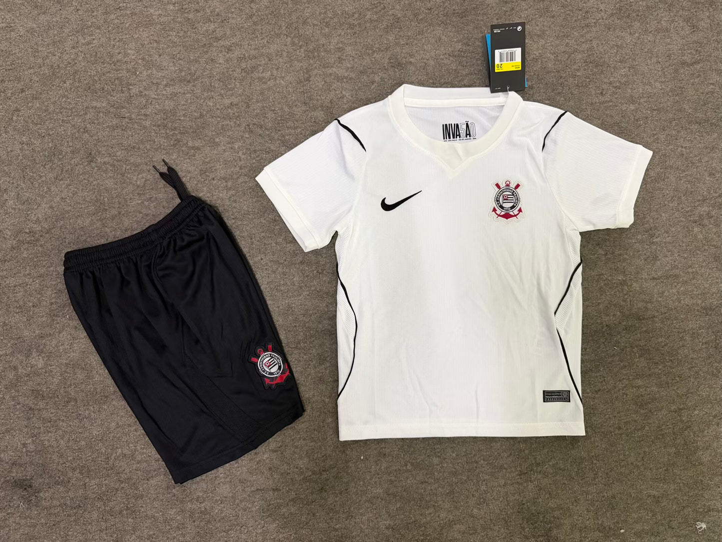 Kit Família Corinthians: Camisa Infantil + Camisa Mãe - Branca