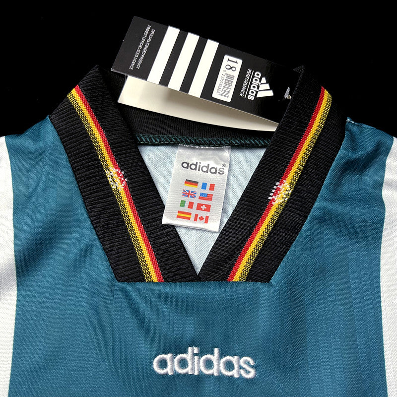 Kit Infantil Alemanha Away Retro 1996 -Verde