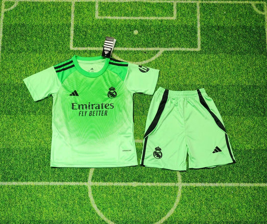 Kit Infantil Real Madrid Goleiro 25/26 . - Verde