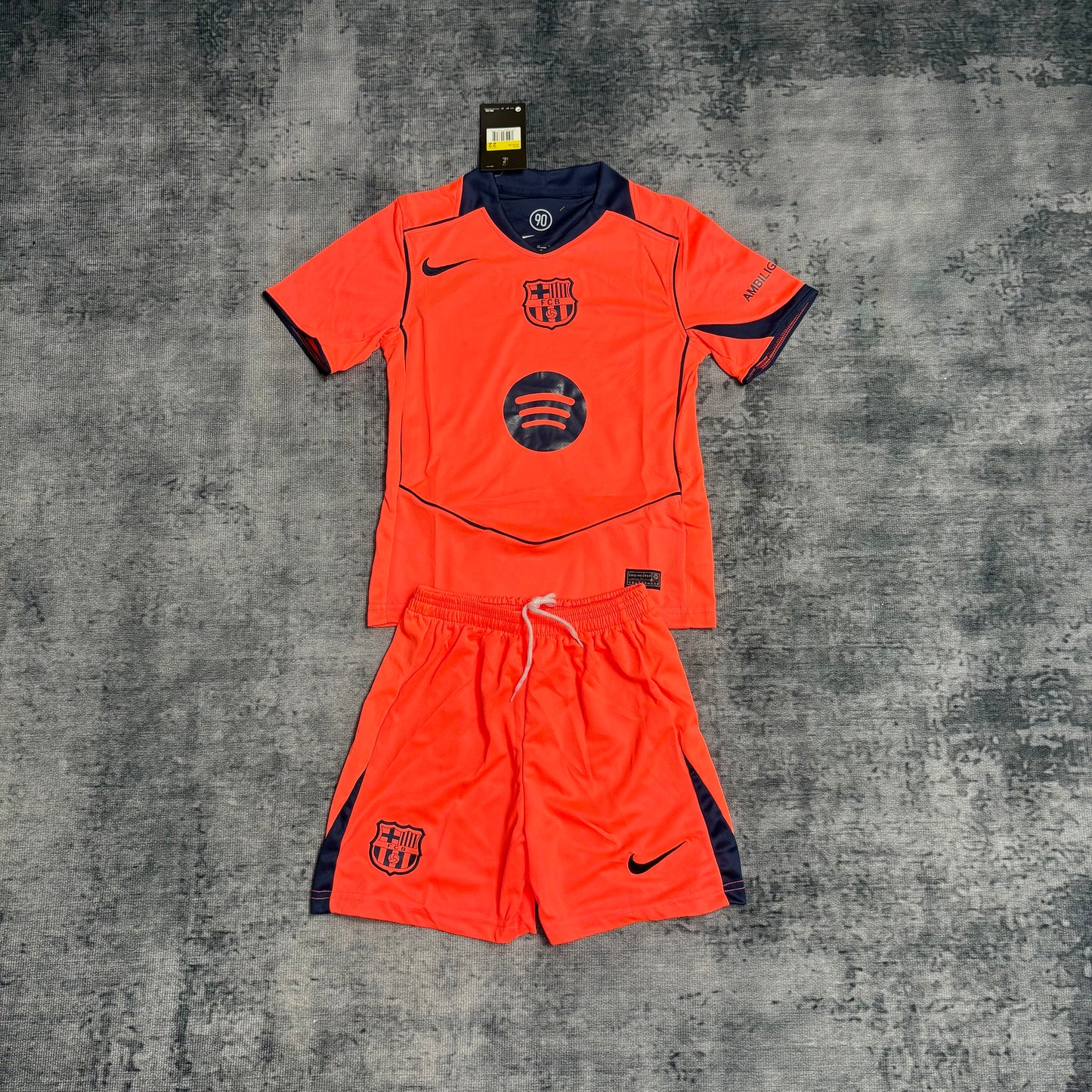 Kit Infantil Barcelona Third 25/26 - Laranja
