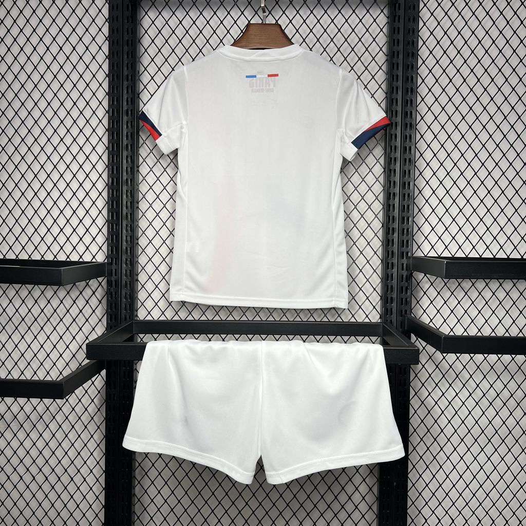 Kit Infantil PSG Away 24/25 . - Branca