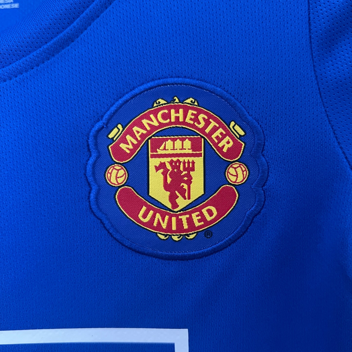 Kit infantil Manchester United Retrô Away 2009 . - Azul