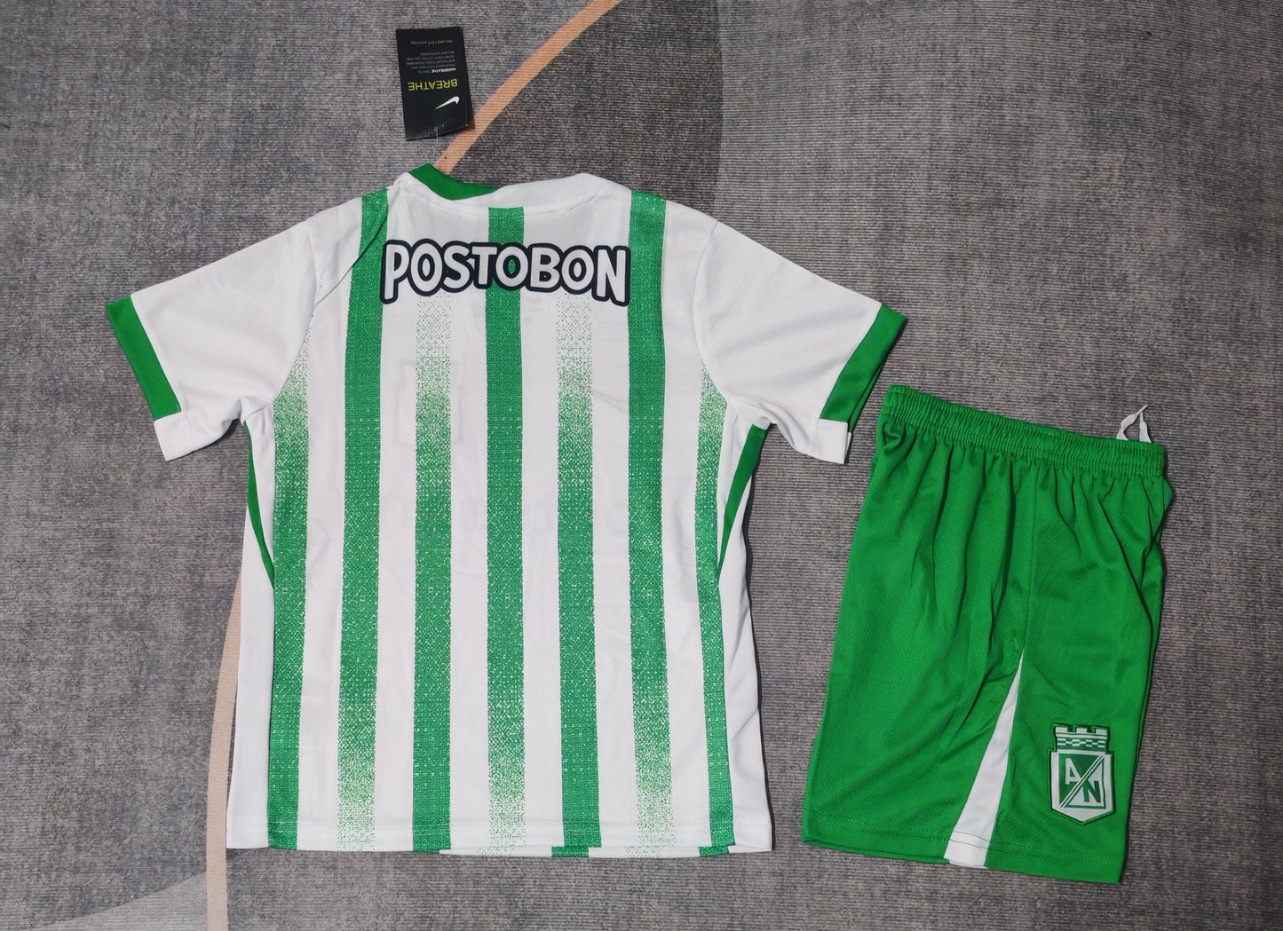 Kit Infantil Atletico Nacional Home 25/26 - Branco e Verde