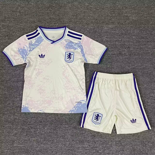 Kit Infantil Aston Villa Third 25/26 . - Branco