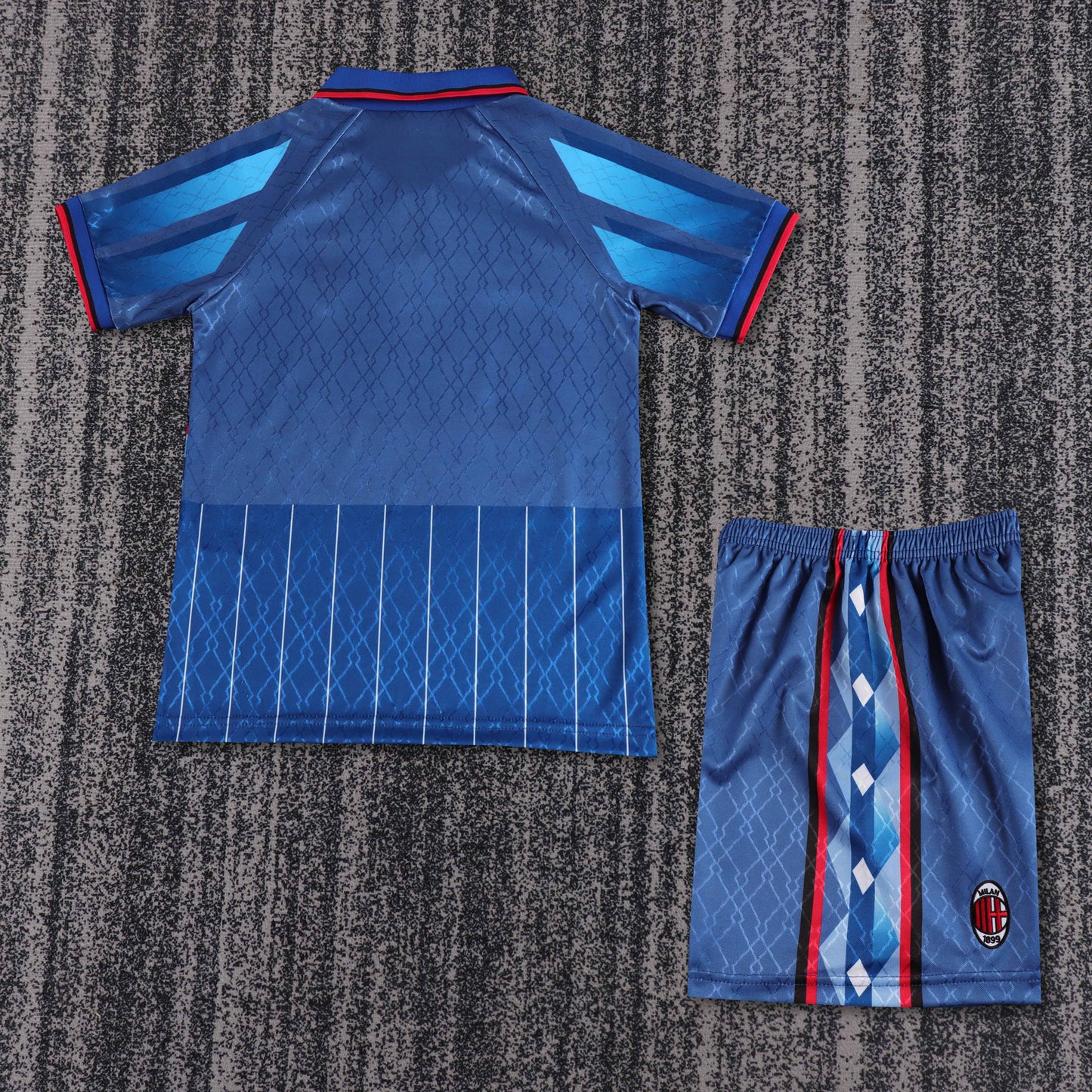 Kit Infantil Milan Third Retrô 95/96 . Lotto - Azul