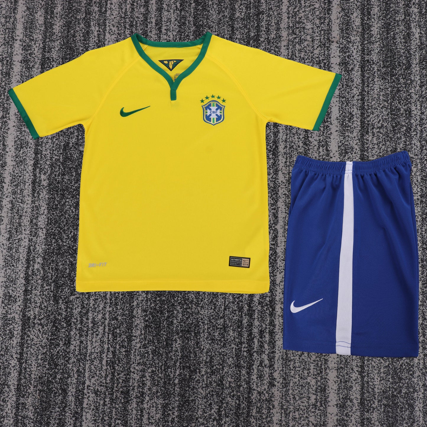 Kit Infantil Brasil Retro Home 2014 - Amarela